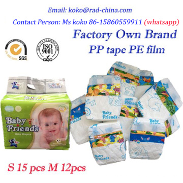 Baby Diapers Disposable Type and High Quality Babies Age Group Baby Diapers in Bales